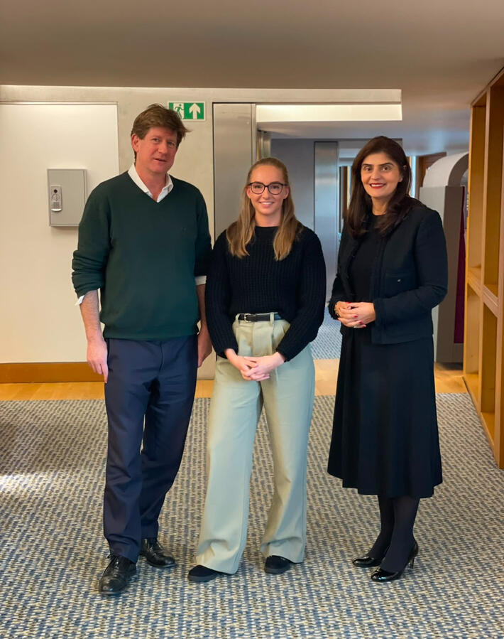 Ashleigh in Scottish Parliament with Alexander Burnett MSP & Pam Gosal MSP (2025) Ashleigh in Scottish Parliament with Alexander Burnett MSP & Pam Gosal MSP (2025)