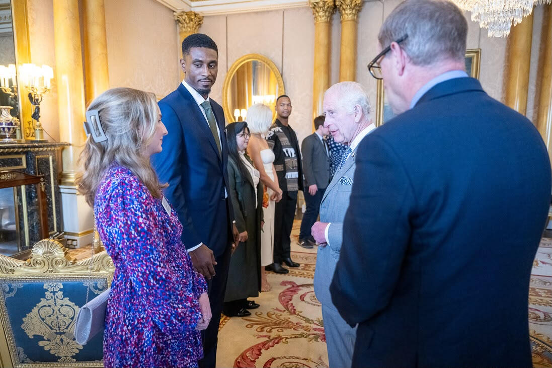 Ashleigh meeting King Charles